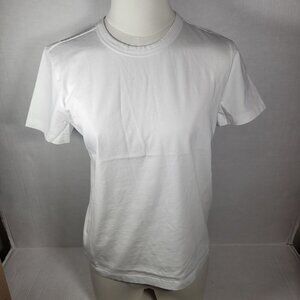 Madewell Women Casual Everyday White Cotton Perfect Crewneck T-Shirt Size XXS